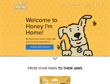 Tablet Screenshot of honeyimhome.com
